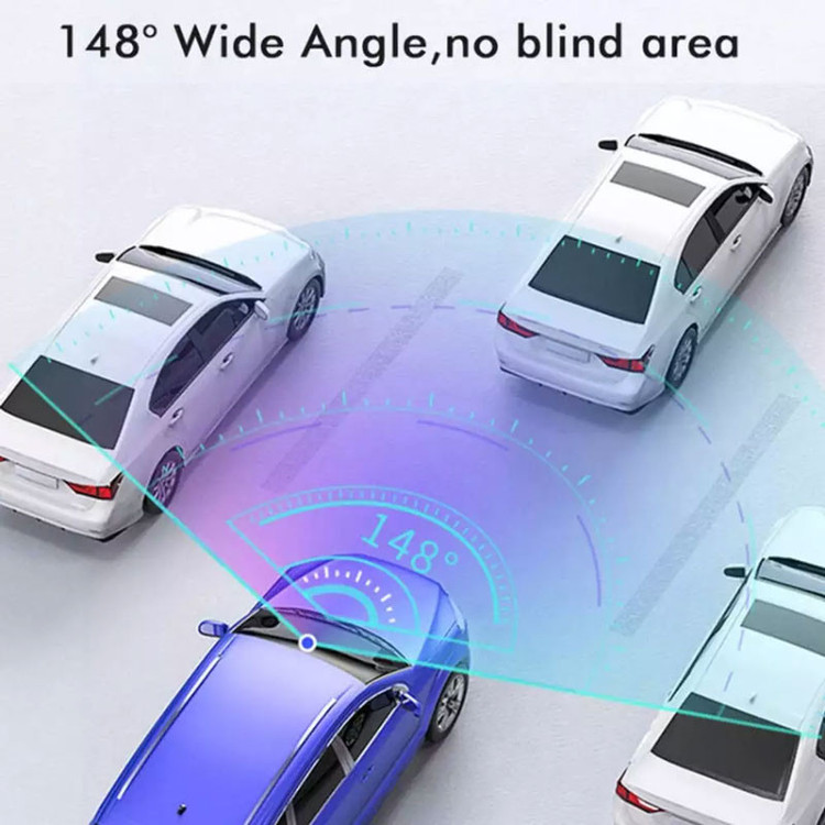 دوربین ثبت وقایع خودرو انی تک مدل M12+ 2K WiFi به همراه دوربین عقب و GPS