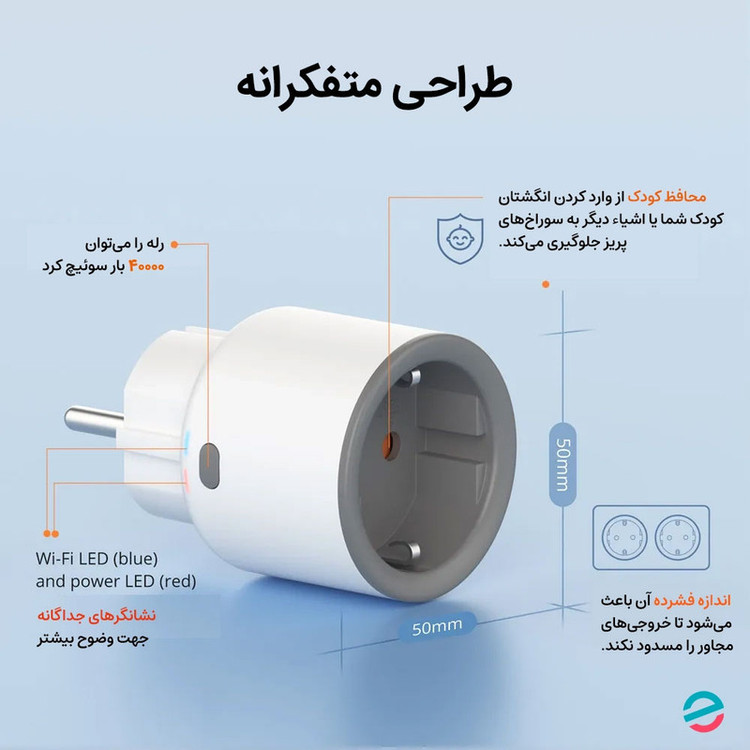 پریز برق هوشمند سونوف مدل S60TPF