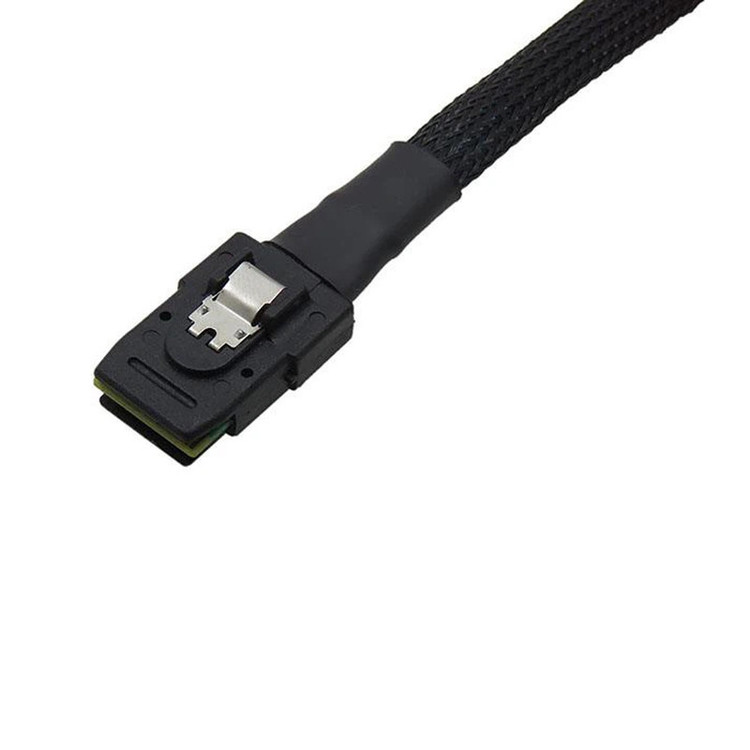 کابل تبدیل Mini SAS SFF-8087 به 4 پورت SFF-8482 29-Pin با برق 4 پین اسمارطور مدل SM91 طول 1 متر