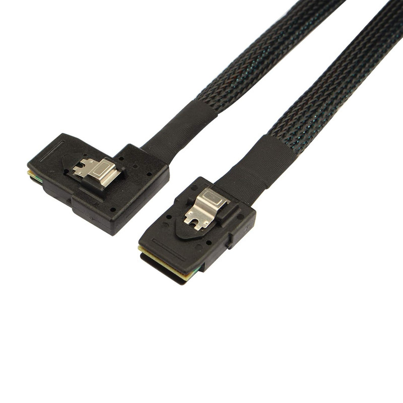 کابل تبدیل Mini SAS SFF-8087 به SFF-8087 اسمارطور مدل SM38-90 طول 0.8 متر