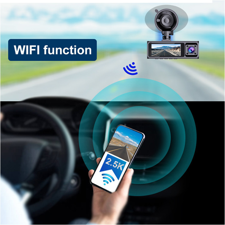 دوربین ثبت وقایع خودرو اتوویژن مدل J07-WiFi به همراه دوربین عقب