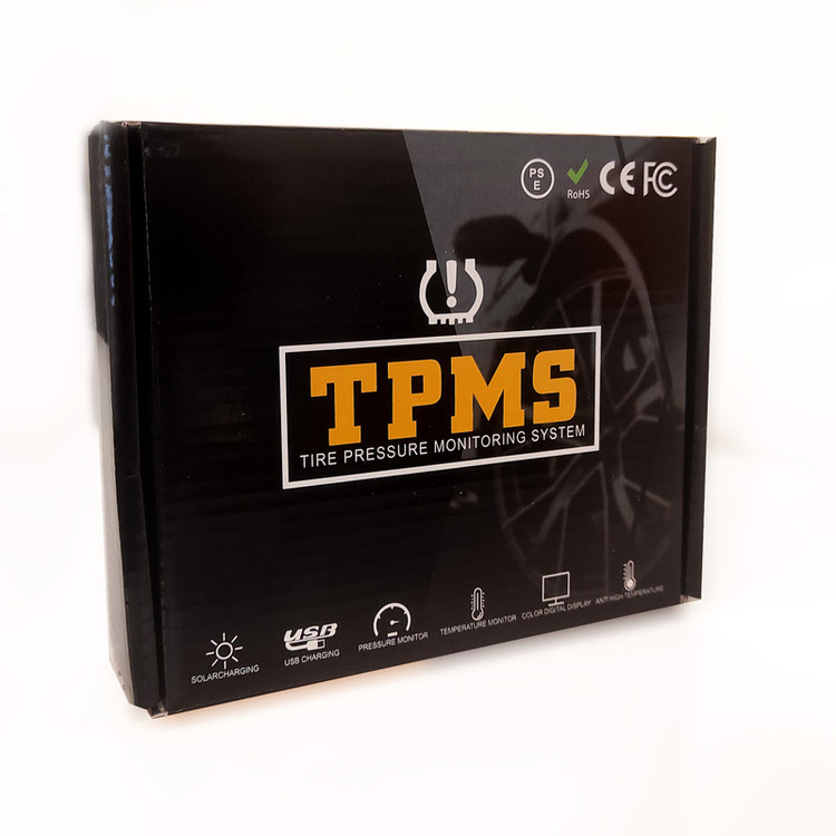نمایشگر و سنسور باد لاستیک مدل TPMS به همراه 4 سنسور