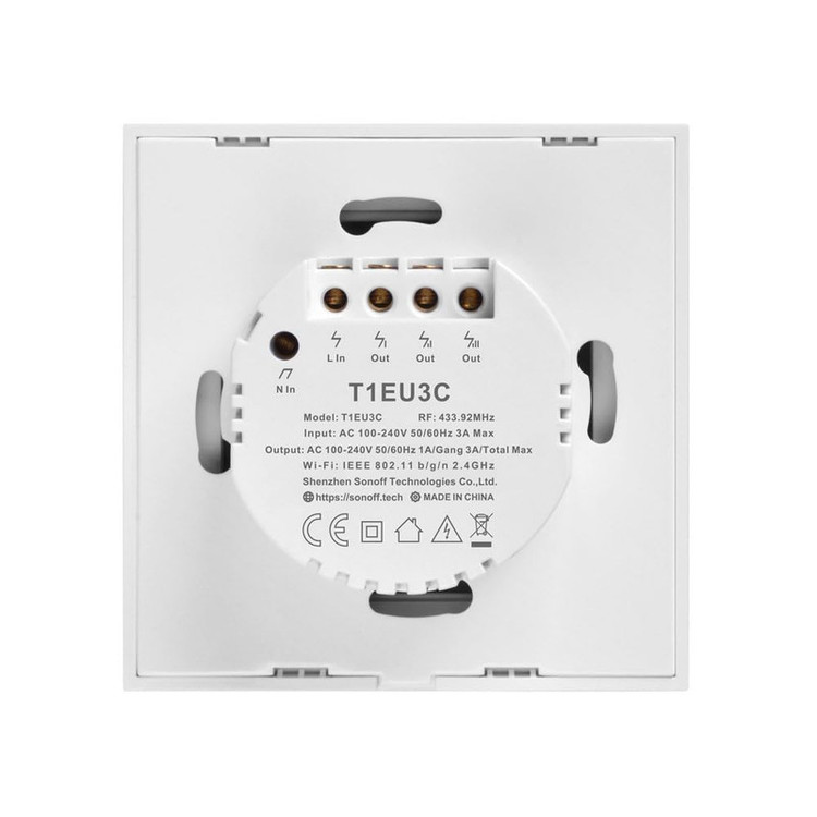 کلید لمسی هوشمند سونوف مدل سه پل کد TX-T1EU3C