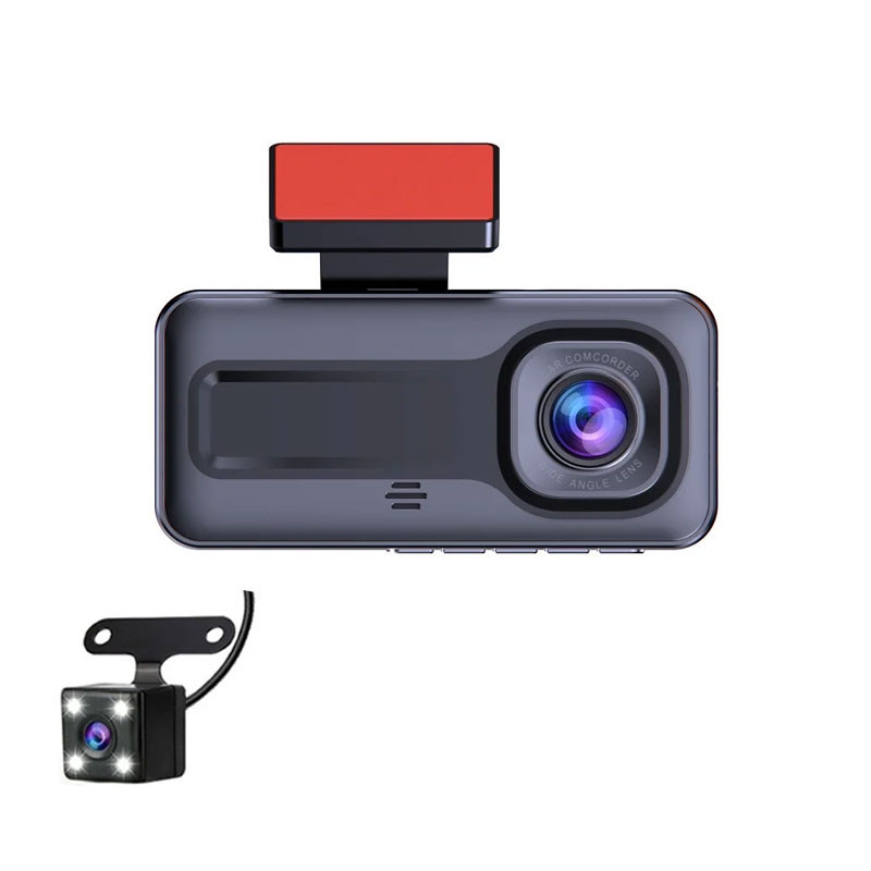 دوربین ثبت وقایع خودرو مدل 3 لنز DVR-XC800-WiFi به همراه دوربین دنده عقب