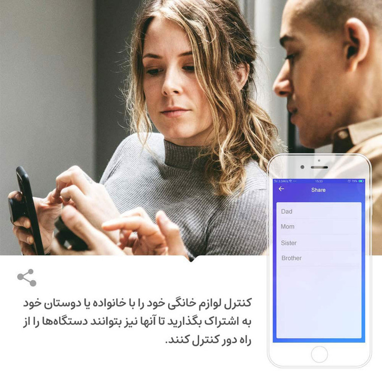 کلید لمسی هوشمند سونوف مدل سه پل کد TX-T1EU3C