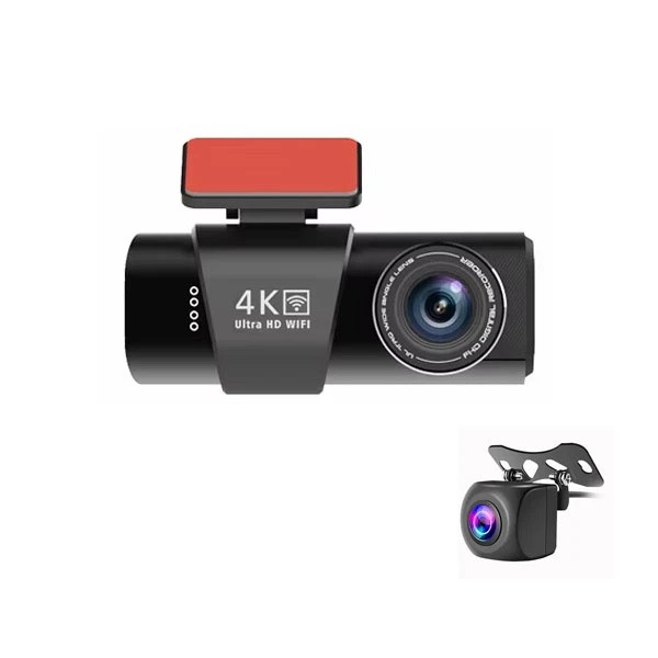 دوربین فیلمبرداری ثبت وقایع خودرو مدل OK309-4K-WiFi-GPS به همراه دوربین عقب