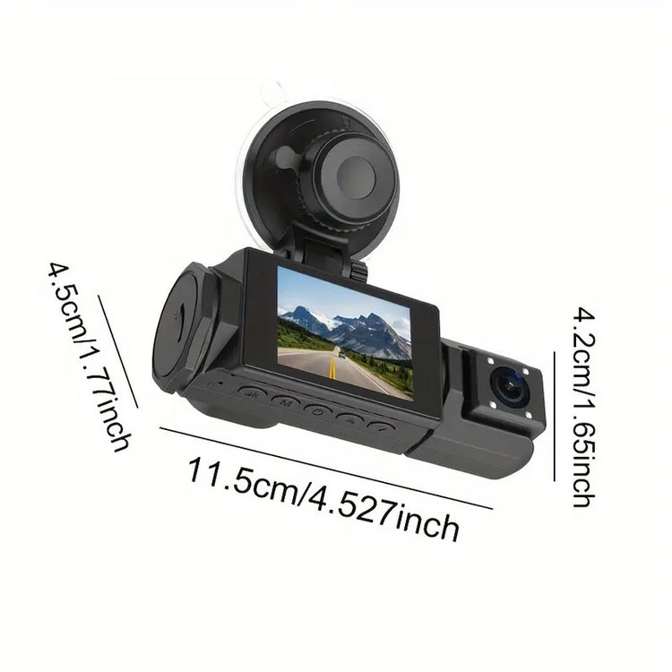 دوربین ثبت وقایع خودرو مدل 3 لنز ActionCam-F81-WiFi