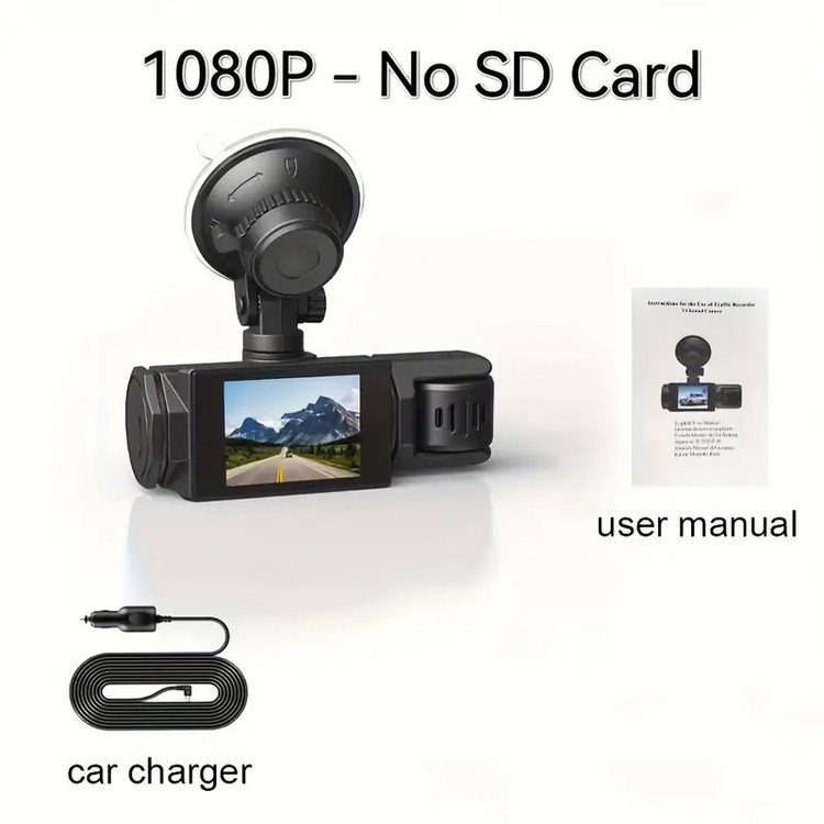 دوربین ثبت وقایع خودرو مدل 3 لنز ActionCam-F81-WiFi