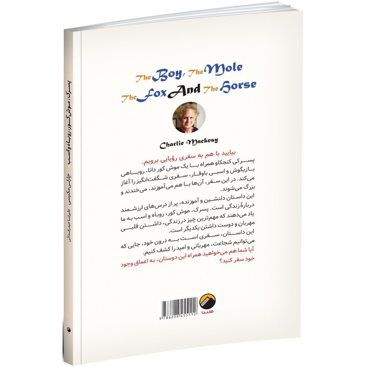 کتاب پسرک، موش کور، روباه و اسب اثر چارلی مکیسی ترجمه علیرضا حیدر فدائی انتشارات هیتا چاپ اول
