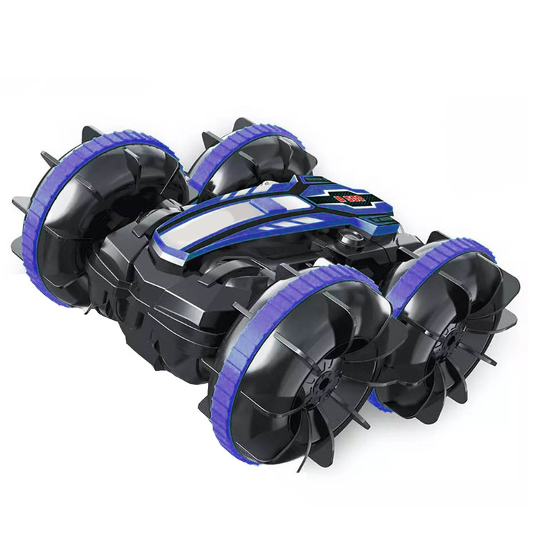 ماشین بازی کنترلی مدل آب و خاک stunt car 2in1