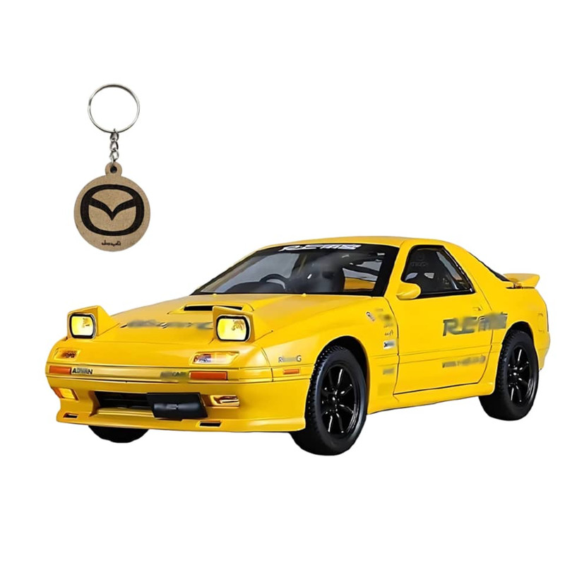 ماکت ماشین ناب سل مدل مزدا اسپرت فلزی موزیکال  MAZDA RX7