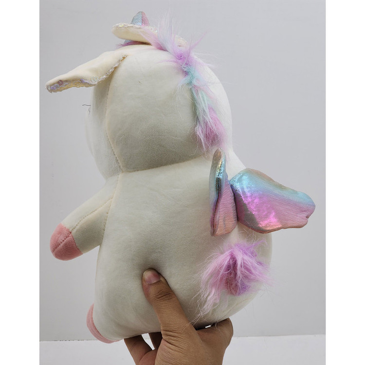 عروسک ناب سل مدل پولیشی تک شاخ طرح Unicorn ارتفاع 30 سانتی متر